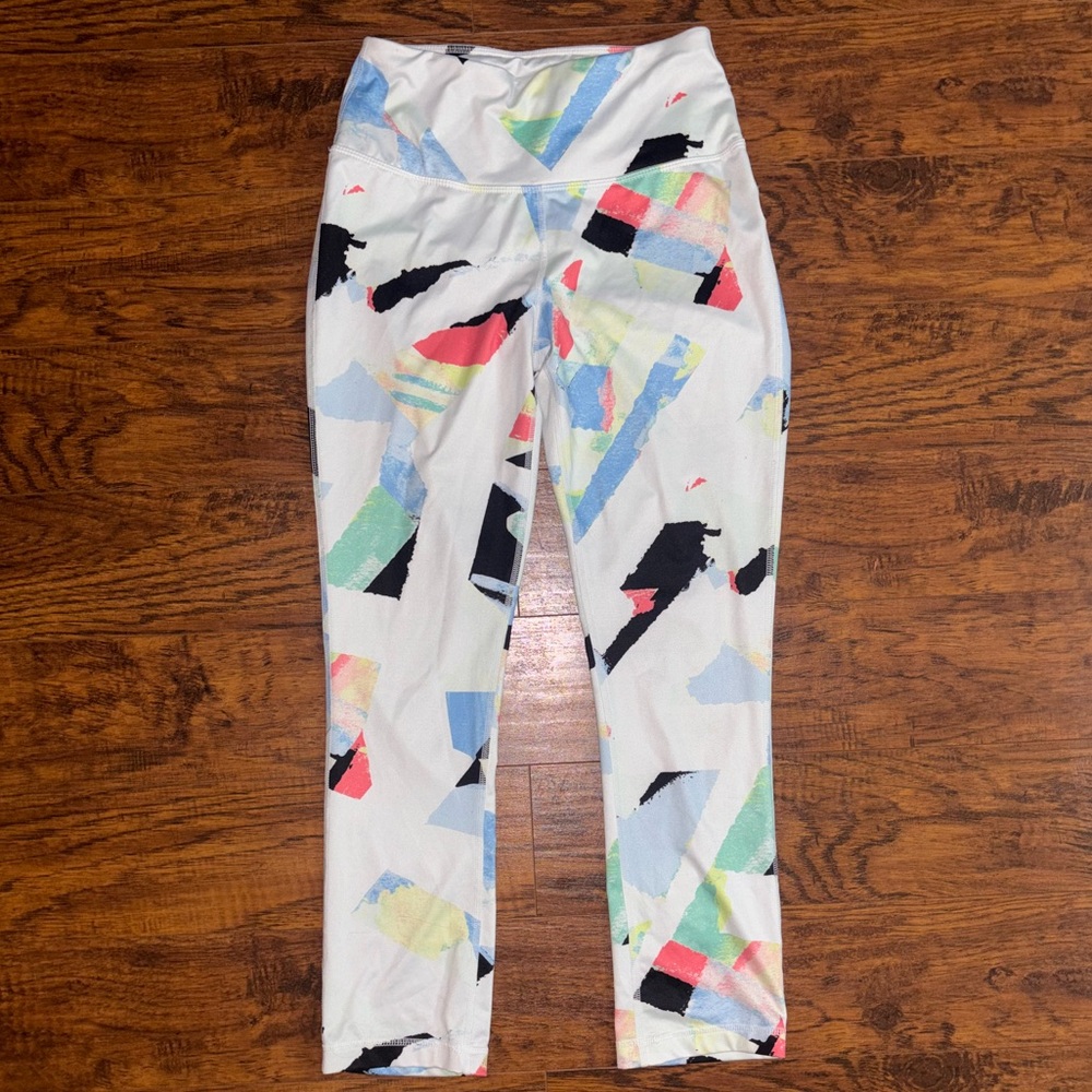 Zelos Women’s Colorful Pattern Leggings Abstract Multicolored Workout Pants